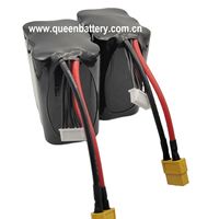 Batterie LiMn2O4 haute densité QB 10.8V-12.6V 3S/3S2P 21700 pour drones UAV RC, connecteur XT60, certifiée KC/CE, 500 cycles, 6 mois de garantie