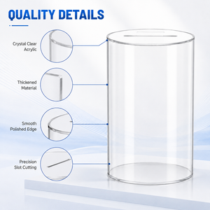 <span class=keywords><strong>Tirelire</strong></span> en acrylique transparent, design inviolable, pour enfants et adultes, pour économiser de l'argent, stockage de pièces de monnaie et d'espèces - Product Image 4