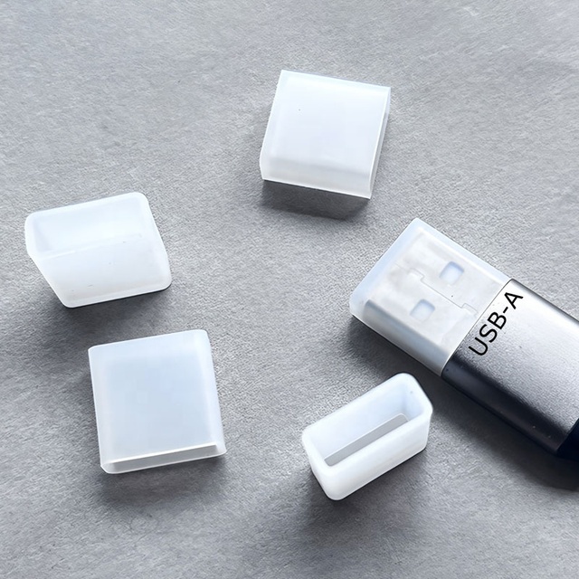 Silicone Dust Cover for USB-A Plug Cover Case Dustproof USB Male Connector Anti-Oxidation Silicon Rubber Protective Sleeve