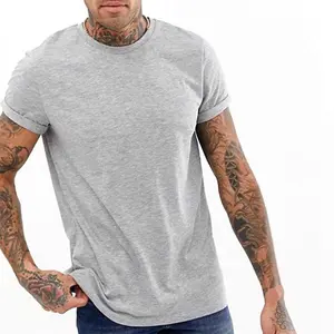 Wholesale China Cheap Price Custom Logo Luxury Shirt Roll Sleeve Oversized Slim Fit Men Tshirt custom graphic shirts
