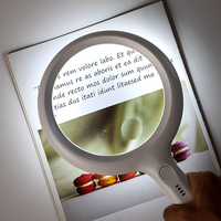 30X 60X High Power Illuminated USB Rechargeable Handheld Magnifying Glass for Reading Inspection Jewelry Hobby