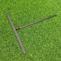 SwingPerfect - Entrenador de Golf en Forma de T para Putt y Chipping, Soporte de Fibra de Carbono para el Brazo Superior, Ayuda Estable para el Control del Codo en Forma de Triángulo, 49 cm