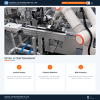 Bras de robot industriel FR10, charge utile de 10 kg, portée de 1400 mm, robot 6 axes pour le chargement et le déchargement de composants électroniques sur convoyeur avec préhenseur personnalisé