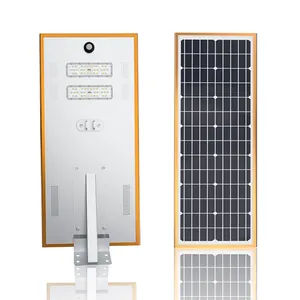 Ip65 60 Watt Tiang Lampu Jalan Tenaga Surya Panel Lampu Tiang Taman Solar