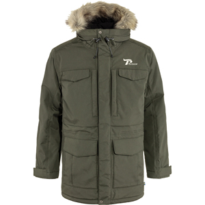 Chaqueta de plumón con cuello de piel grande para hombre clásica personalizada, prendas de vestir de invierno impermeables y cálidas con chaqueta de plumón de ganso para hombre - Product Image 1