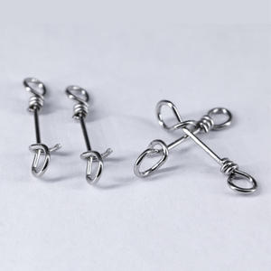 Paslanmaz çelik balıkçılık bağlayıcı kilit klipler mücadele balıkçılık fırdöndüler katı yüzükler emniyet Snaps hızlı kilit klipler balıkçılık Snaps - Product Image 6