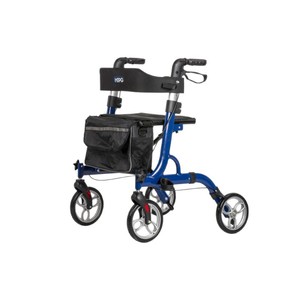 Déambulateur pour personnes âgées en alliage d'aluminium, 4 roues, frein à disque, pliable, avec siège et sac pour usage extérieur - Product Image 4