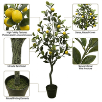 Fabrik-Großhandel 120cm Künstlicher Zitronenbaum Simulierter Bonsai-Kunstpflanze für Heim- und Gartendekoration