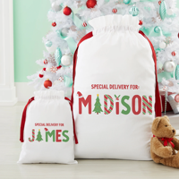 Sac de Noël blanc vierge pour sublimation, sac en toile personnalisé avec cordon de serrage, sac du Père Noël