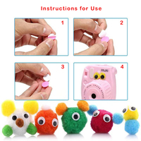 Boutons en plastique MIX de 4 à 15 mm, autocollants artisanaux, yeux bouclés autocollants pour jouets, artisanat animalier et décorations de fête