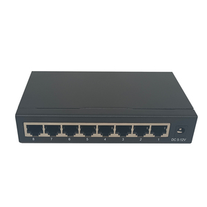 Convertisseur de média TiNCAM 10/100 Mbps, mode unique, <span class=keywords><strong>fibre</strong></span> optique double, optique vers électrique, 1x8 caméra, <span class=keywords><strong>fibre</strong></span> optique, identique à un commutateur réseau - Product Image 2