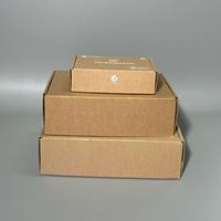 Recycelbare Kraft-Versandkartons |   Benutzerdefiniertes Logo Matt Laminierte Pappe |   Flache Faltbare Versandbox für Socken-Versand