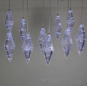 Nuovo arrivo luminoso acrilico 10 teste di cristallo di <span class=keywords><strong>diamante</strong></span> <span class=keywords><strong>lampadario</strong></span> di sabbia per festa di nozze decorazione di natale - Product Image 5