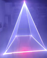 Projecteur laser d'animation RGB 3-en-1 10W pour discothèques, mariages et soirées, avec contrôle DMX
