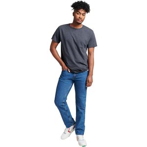 Camiseta Personalizada para Hombre, Color Gris Oscuro, Manga Corta, Cuello Redondo, Corte Regular, Color Sólido, Informal, 100% Poliéster, Anti-UV, Fabricante Principal - Product Image 2