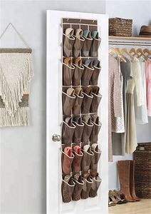 Canvas Over the Door Hanging <b>Shoe</b> Storage Organizer - Product Image 3