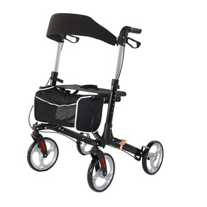 Déambulateur pliant léger en aluminium à double pliage pour personnes âgées et handicapées, outil d'assistance à la mobilité intérieure et extérieure, pliable - Product Image 4