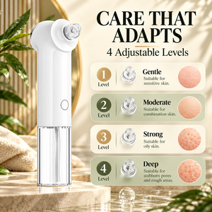Hydro <b>Bubble</b> Facial Cleanser Electric Blackhead Remover Vacuum Pore <b>Cleaner</b> Hand Held Face and Nose Care - Product Image 1