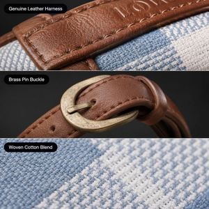 Portable Blue White Gingham Picnic Blanket Waterproof <b>Outdoor</b> Beach <b>Mat</b> with Foam Carrying Strap Handle - Product Image 2