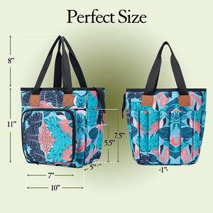 Bolsa de Almacenamiento de <span class=keywords><strong>Ganchillo</strong></span> Hecha a Mano, Gran Capacidad, Organizador de Hilos DIY, Bolso Portátil Múltiple, Organizador de Hilos para <span class=keywords><strong>Ganchillo</strong></span>, Bolsa de Tejer - Product Image 2