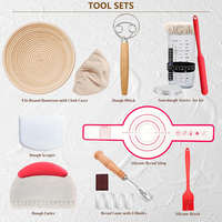 Kit complet de démarrage pour levain avec panier de levage en verre et panier à pain – Offre spéciale