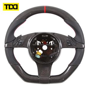 พวงมาลัยคาร์บอนไฟเบอร์แท้ TDD สำหรับ Porsche 911 997 Gt3 Cayenne Panamera 970 Gt3 rs gt4 เกียร์ธรรมดา - Product Image 3