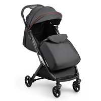 Poussette bébé en plastique et métal, très vendue, avec capote intégrale, fermeture éclair en maille, ceinture de sécurité à cinq points, réglage infini du dossier, pliable pour 6 mois et plus