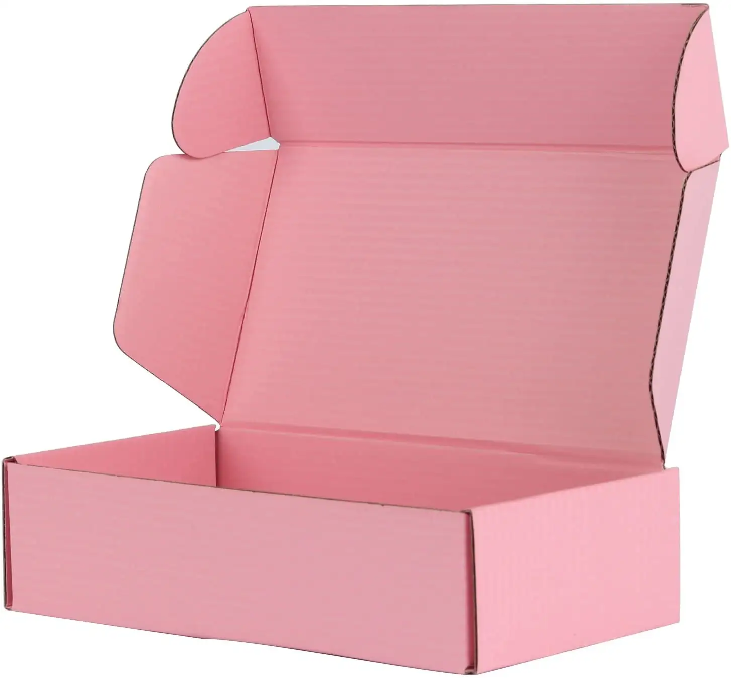 Best Welcome Fashion Pink Paper Box Collapsible Paper Container Foldbable Box Packaging Underwear Corrugated Paper Box