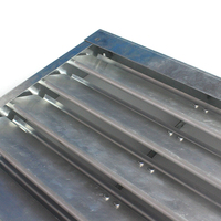 Régulateurs d'air manuels carrés en aluminium pour la climatisation avec design graphique et contrôle du volume