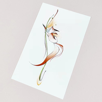 Papier de transfert d'eau transparent et blanc imprimable par sublimation format A4 personnalisé, décalcomanies à transfert d'eau pour imprimante jet d'encre