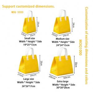 Sacs isothermes pliables durables de grande capacité pour la livraison de nourriture à emporter - Product Image 2