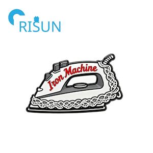 Prensa de Metal personalizada para lavandería, Pin esmaltado de hierro, insignia de diseñadores de <span class=keywords><strong>costurera</strong></span>, broche de regalo de joyería, máquina de planchar de costura, alfileres de solapa - Product Image 4