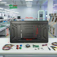 Barra de Luz LED con Pantalla Táctil 1920x1080, Pantalla de Neón Editable, Monitor para Juegos Arcade, Pantalla LCD de 32 Pulgadas