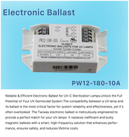 Ballast électronique pour lampe UV PW12-180-10A 4W-11W T5 T8, traitement de l'eau, purification de l'air, préchauffage, démarrage, certifié CE PW12-180-10