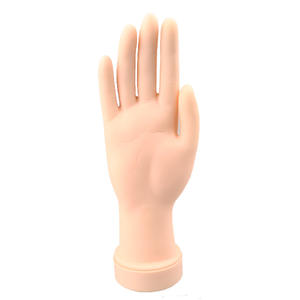 Modèle de <span class=keywords><strong>main</strong></span> en PVC professionnel Ail <span class=keywords><strong>pour</strong></span> la formation en nail art, mains artificielles souples et mobiles, outil de <span class=keywords><strong>manucure</strong></span>, marque KAFU MZ-05B - Product Image 3