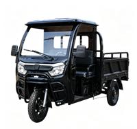 Tricycle électrique fermé certifié CEE 72V 1800W, 2 places, 45 km/h, charge lourde, 3 roues, batterie au lithium