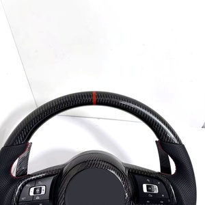 Volante de Fibra de Carbono para Passat B5, Golf MK4, <span class=keywords><strong>SEAT</strong></span> <span class=keywords><strong>Leon</strong></span>, Jetta, Superb, Polo, Skoda Octavia, Sharan, Personalizado, MOQ Bajo - Product Image 4