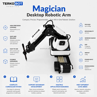 Brazo Robótico de Escritorio Magician 4DOF con SDK y 13 Puertos de Expansión, Manipulador para Competencias STEM, Automatización Universitaria y Experimentos