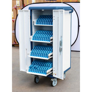 De aluminio de Draw-tipo 40 vías de doble abierta Puerta de Hierro Chromebook Laptop de carro - Product Image 3