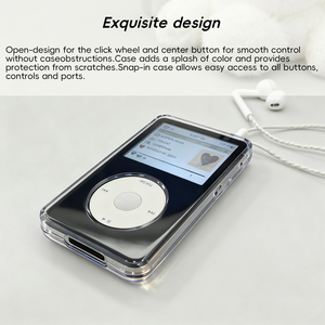 Custodia Protettiva Rigida Spessa Trasparente Nera Verde Blu Rossa per iPod 5ª 5.5ª Video 60GB 80GB 6ª Classic 160GB - Product Image 4
