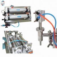Machine de dosage de liquide volumétrique semi-automatique à double tête de remplissage par piston, 10-5000 ml