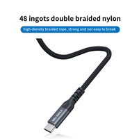 Umweltfreundliches Silikon-Verzinntes Kupfer Typ-C PD 65W Schnellladekabel 0,9m 180° Drehbar für iPhone Android Computer Smartwatch