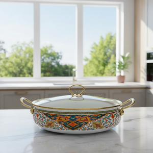 Toptan Metal Deniz Ürünleri Pişirme Emaye Tencere Seti, Ev Tipi Çorba Tenceresi, Deniz Ürünleri Kızartma Tenceresi, Gazlı ve İndüksiyonlu Ocaklara Uygun - Product Image 5