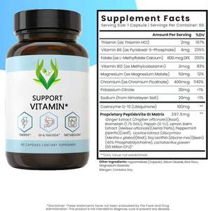 Cápsulas de vitamina de soporte de etiqueta privada Magnesio Coenzima Q10 Soporte Control de peso Digestión Cápsulas saludables - Product Image 2