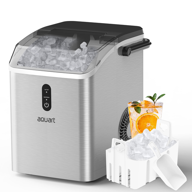 Portable 15KG Nugget Ice Maker with Handle Household Ice Making Machine Home Use Office Ice Machine