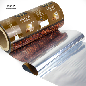 Rollo de película de plástico de grado alimenticio para café, bolsas de piruletas para aperitivos, rollo de película de embalaje laminado de plástico flexible impreso personalizado - Product Image 5