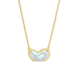 Collana alla <span class=keywords><strong>Moda</strong></span> KS New Love in Acciaio Inossidabile Placcato Oro 18K per Donne, Catena <span class=keywords><strong>con</strong></span> Ciondolo a Cuore in Pietra Naturale - Product Image 5