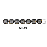 Barre lumineuse LED blanche haute puissance de 42 pouces avec DRL - IP67, parfaite pour les aventures tout-terrain 4x4 et Jeep Wrangle
