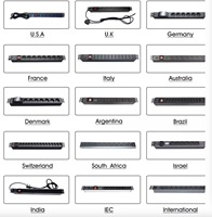 PDU Usine Prix bon marché Haute Qualité 6way pdu unité de distribution d'énergie 8way 10way 10A 16A peut OEM