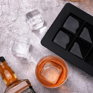 USSE Vente en gros Moule à glaçons en silicone <span class=keywords><strong>sans</strong></span> BPA de qualité alimentaire pour l'été, pour glaçons en cubes et en boules, pour whisky et cocktails - Product Image 2
